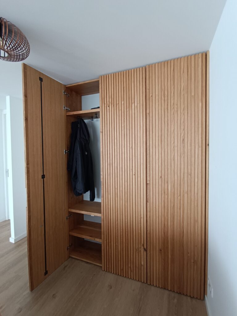 slatted oak veneer doors
